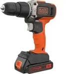 Black & Decker BCD003C2K-QW, Handbohrmaschine, Ohne Schl&uuml;ssel, Schwarz, Rot, 1 cm,