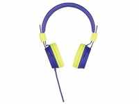 HED8100B Kinderkopfhörer, On-Ear, mit Kabel, Lautstärkebegrenzung, Blau...