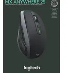 MX Anywhere 2S Maus rechts RF Wireless + Bluetooth Laser 4000 DPI - Grau
