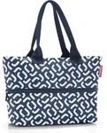 Reisenthel Shopper e1, Beutel, Blau, Wei&szlig;, Polyester, Muster, 18 l, 500 mm -