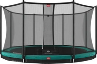 Berg 35.14.09.04, BERG Bodentrampolin Favorit InGround 430 + Sicherheitsnetz...