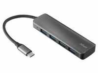 Trust Halyx Mini USB-C Hub 3.2, 4 Port USB-A Anschlüsse, USB Adapter, USB