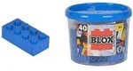 Simba Toys Blox - 40 8er Bausteine blau - kompatibel mit bekannten Spielsteinen, 4