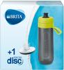 BRITA Wasserfilter-Flasche fill&go Active Limone - Sport Trinkflasche (1er Pack)