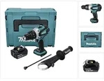 Makita DHP 458 T1J Akku Schlagbohrschrauber 18 V 91 Nm + 1x Akku 5,0 Ah +...