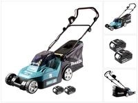 Makita DLM 432 T2 Akku Rasenm&auml;her 36 V ( 2x 18 V ) 43 cm + 2x Akku 5,0 Ah -...