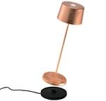 Olivia Pro Copper Leaf LED-Tischleuchte, wiederaufladbar und dimmbar
