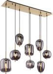 Globo Lighting H&auml;ngeleuchte Metall messingfarben, 8x E14
