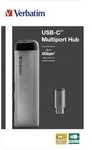 Verbatim USB-C Multiport-Hub 4-Port USB 3.2 Gen 1, USB 3.2 Gen 1 (3.1 Gen 1) Type-C,