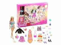 Barbie Adventskalender 2022 inkl. Puppe (blond), Zubehör