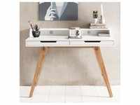Schreibtisch SKANDI 110 x 85 x 60 cm MDF-Holz skandinavisch