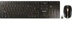 CHERRY DW 9100 SLIM, Kabellos, RF Wireless + Bluetooth, AZERTY, Schwarz, Maus