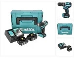 Makita DHP 487 RGJ Akku Schlagbohrschrauber 18 V 40 Nm Brushless + 2x Akku 6,0...