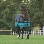 Horseware Mio T/O Lite Turnout Decke wasserdicht Black/Turq & Black HW 20,