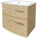 FACKELMANN B.STYLE Badm&ouml;bel Set 2 Teile / Gussmarmor Waschbecken /