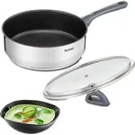 Tefal G7133214, Rund, Sauteuse-Pfanne, Edelstahl, Titan, 175 &deg;C, Edelstahl - Silber