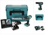Makita DHP 483 RAJ Akku Schlagbohrschrauber 18 V 40 Nm Brushless + 2x Akku 2,0...
