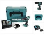 Makita DHP 483 RA1J Akku Schlagbohrschrauber 18 V 40 Nm Brushless + 1x Akku 2,0...