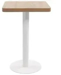 vidaXL Bistrotisch Hellbraun 50x50 cm MDF - Braun