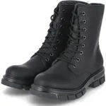 Rieker Schn&uuml;rstiefel Damen Synthetik Schwarz Gr&ouml;&szlig;e: 39 - Schwarz - 39