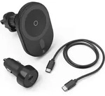 Hama MagCharge Car FC15, Auto, Zigarettenanz&uuml;nder, Kabelloses Aufladen, Schwarz -