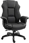 Vinsetto Ergonomischer B&uuml;rostuhl mit Wippfunktion Drehstuhl h&ouml;henverstellbar -
