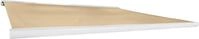 HOME DELUXE - LED Vollkassettenmarkise ELOS - Sandfarben, 395 x 300 cm - inkl. Wind-