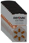 Rayovac 10x Extra Advanced Gr. 312 - 6er Blister H&ouml;rger&auml;tebatterien PR41 Braun