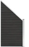vidaXL Zaunelement WPC 95x(105-180) cm Grau - Grau