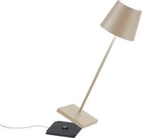 Zafferano Poldina Pro Tischlampe - Aufladbare LED Au&szlig;enlampe - 38 cm - Creme