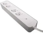 M&uuml;ller-Licht 404017, 4 AC-Ausg&auml;nge, Typ F, 1,8 m, Wei&szlig;, Wei&szlig;, 220 - 240 V - Wei&szlig;