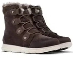 Sorel Explorer Joan Waterproof wasserdichte Winterstiefel f&uuml;r Damen, Braun (Blac -