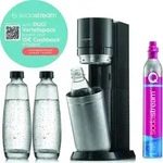SodaStream Wassersprudler DUO titan Vorteilspack inkl. 3 Flaschen und Quick Connect