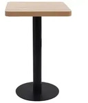 vidaXL Bistrotisch Hellbraun 50x50 cm MDF - Braun
