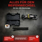 DEUBA&reg; hydraulischer Wagenheber 2 Tonnen flache Hubh&ouml;he 85-330mm inkl. Koffer inkl.
