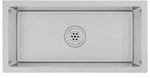vidaXL Handgemachte Einbausp&uuml;le Edelstahl - Silber