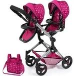 Bayer Design 26267AA Puppenwagen Twin Neo mit Tasche, schwenkbare Vorderr&auml;der,