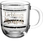 GK/Tasse 400ml Lieblingsmensch - Gold/Transparent