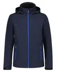 Icepeak Herren Softshelljacke Outdoorjacke Wanderjacke Brimfield, Farbe:Schwarz,