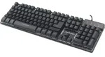 MANHATTAN USB-Gaming-Tastatur mit LEDs und Metallunterseite - Schwarz