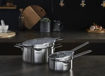 Tefal Nordica Stielkasserolle 16 cm H85222, Allzweckpfanne, Edelstahl, Edelstahl,