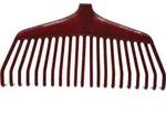 Laubbesen Nylon PRO 400mm 21 Nadeln FISKARS - Rot