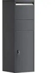Wiltec Paketkasten Anthrazit 460 x 450 x 1400 mm, Paketbox Zuhause, private