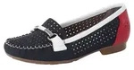 Rieker Damenslipper pazifik/fire/weiss 4006514 (37/Pazifik/fire/weiss) - Blau - 37