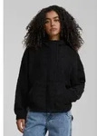 Urban Classics Damen-Sweatshirt ohne Verschluss Parine schwarz L - Schwarz - L