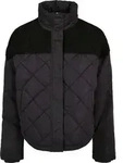 Urban Classics Ladies - Oversized Diamond Quilt Jacke - L - Schwarz - L