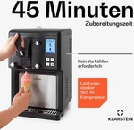 Klarstein Sweet Sundae - Eiscrememaschine, 1,5 Liter, mitselbstk&uuml;hlendem...