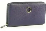Mandarina Duck Mellow Leather Zip Around Wallet Blau - Blau