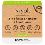 Niyok 2 In 1 Festes Shampoo + Conditioner, 80 g, Festes Shampoo, Nicht-professionell,
