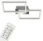 LED Deckenleuchte Wandlampe Dimmbar Fernbedienung CCT 30W Chrom Metall Briloner...
